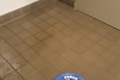 Kauffman center kitchen tile swoosh