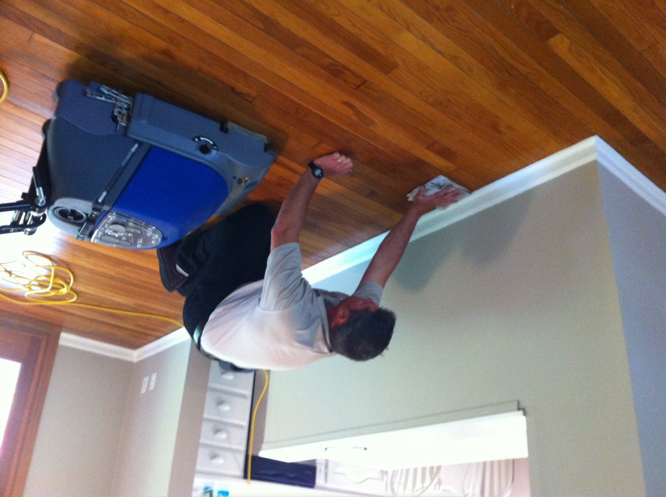 Harwood detail cleaning Bock's Steam Star